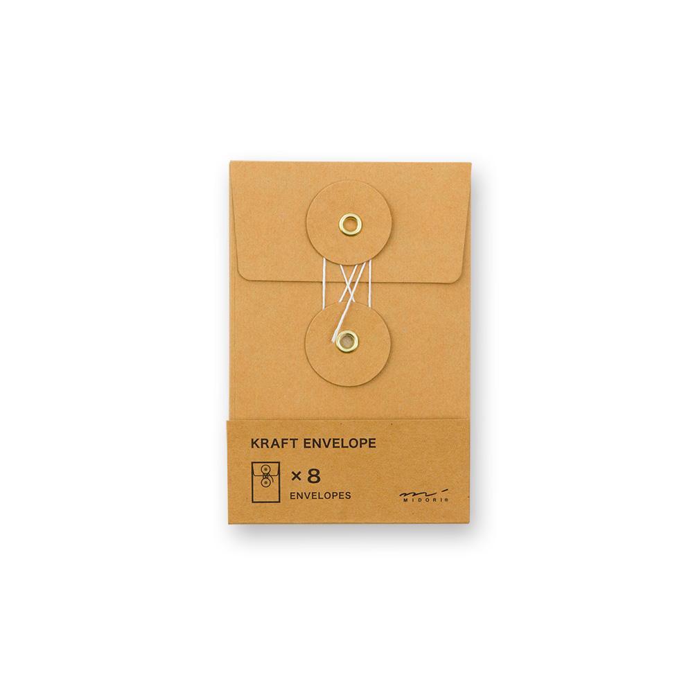 TRAVELER'S Company Kraft Envelope Small - Orange-Envelop-DutchMills