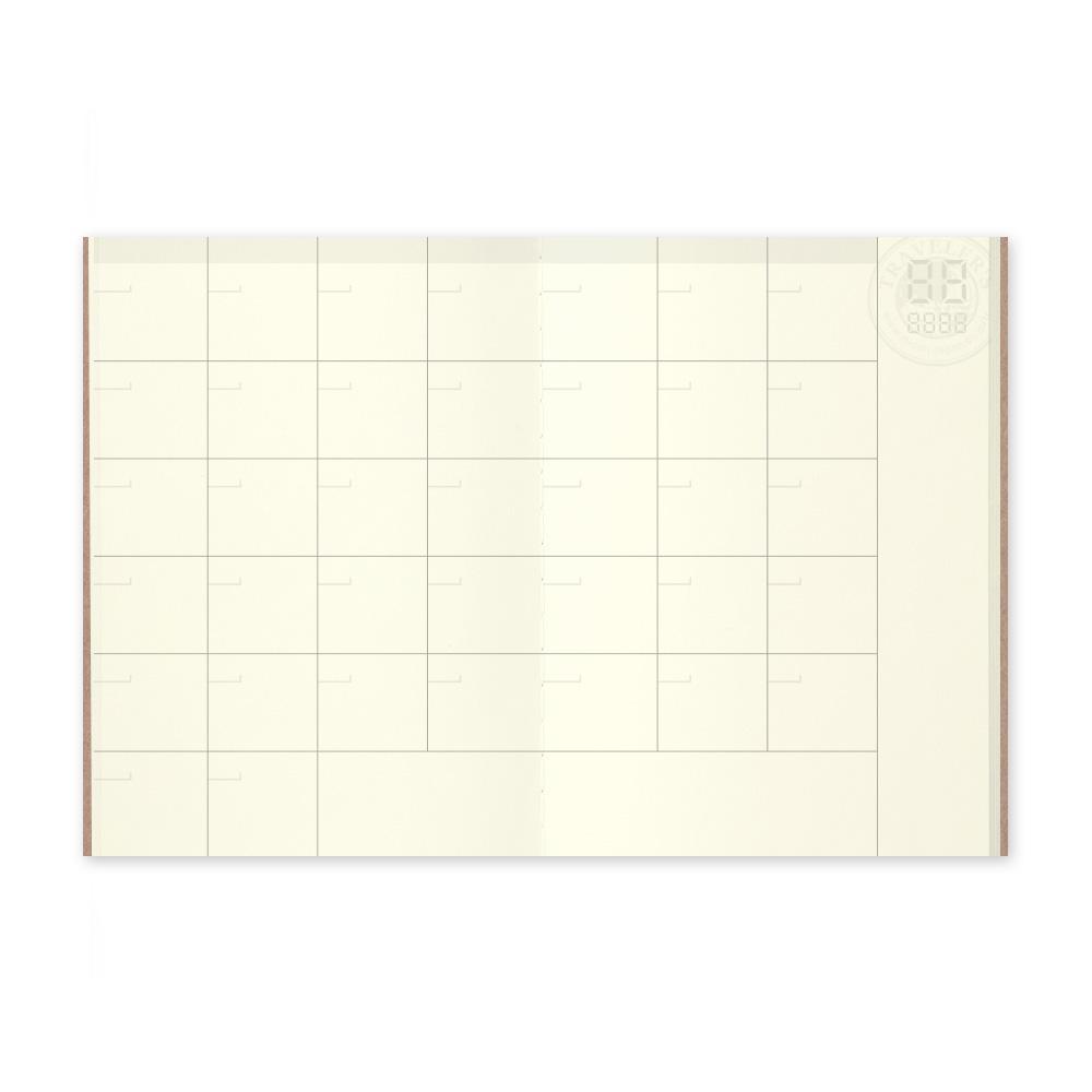 TRAVELER'S Notebook Refill 006 - Free Monthly Diary - Passport Size-Refill-DutchMills