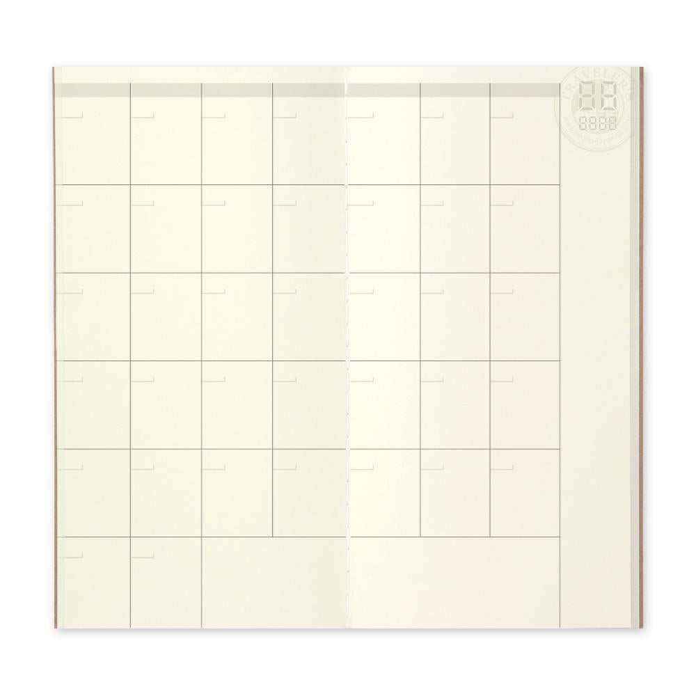 TRAVELER'S Notebook Refill 017 - Free Monthly Diary-Refill-DutchMills