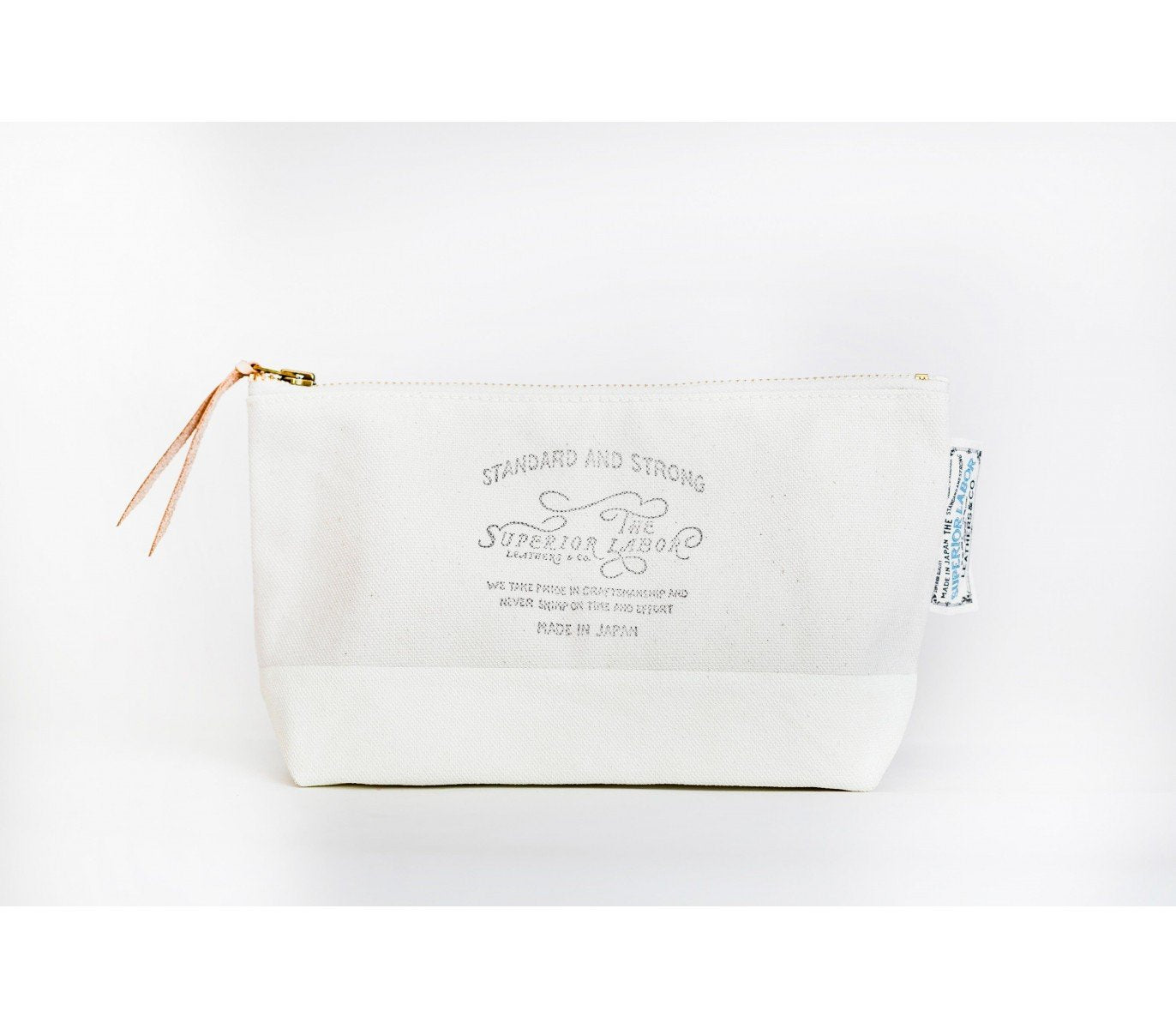 The Superior Labor - Cotton Canvas Pouch #03 - White-Etui-DutchMills