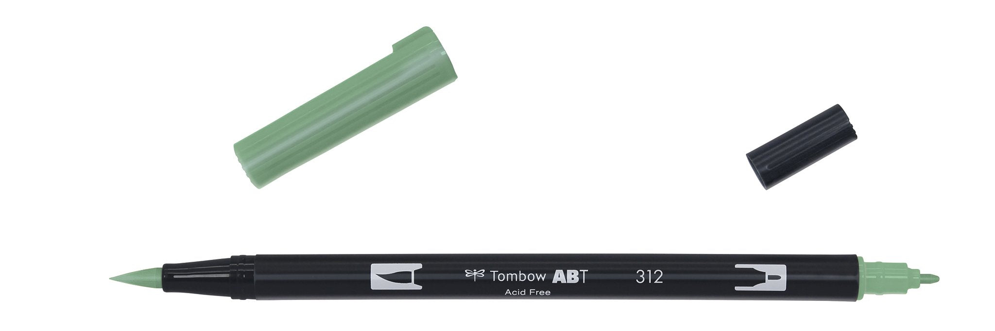 Tombow - ABT-312 Dual Brush Pen - Holly Green-Stift-DutchMills