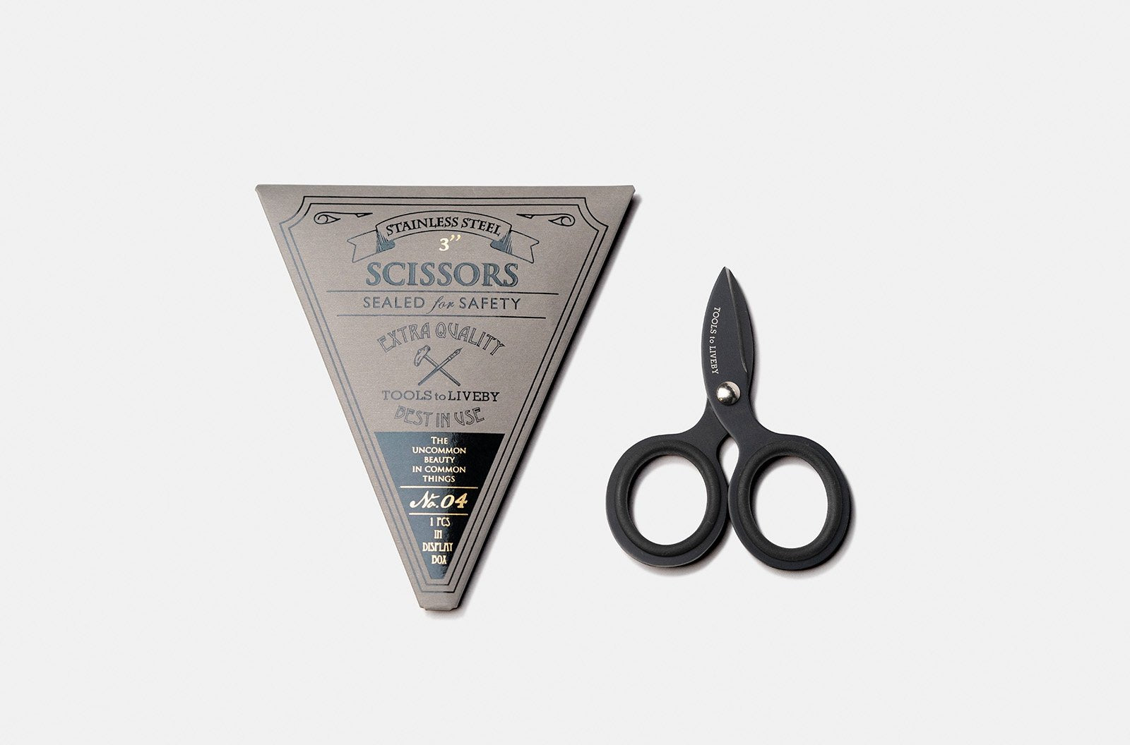 Tools to Liveby - Scissors 3" - Black (schaar)-Schaar-DutchMills