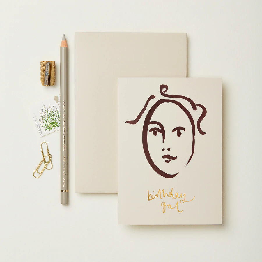 Wanderlust Paper Co. - Portrait 'Birthday Gal'-Kaart-DutchMills