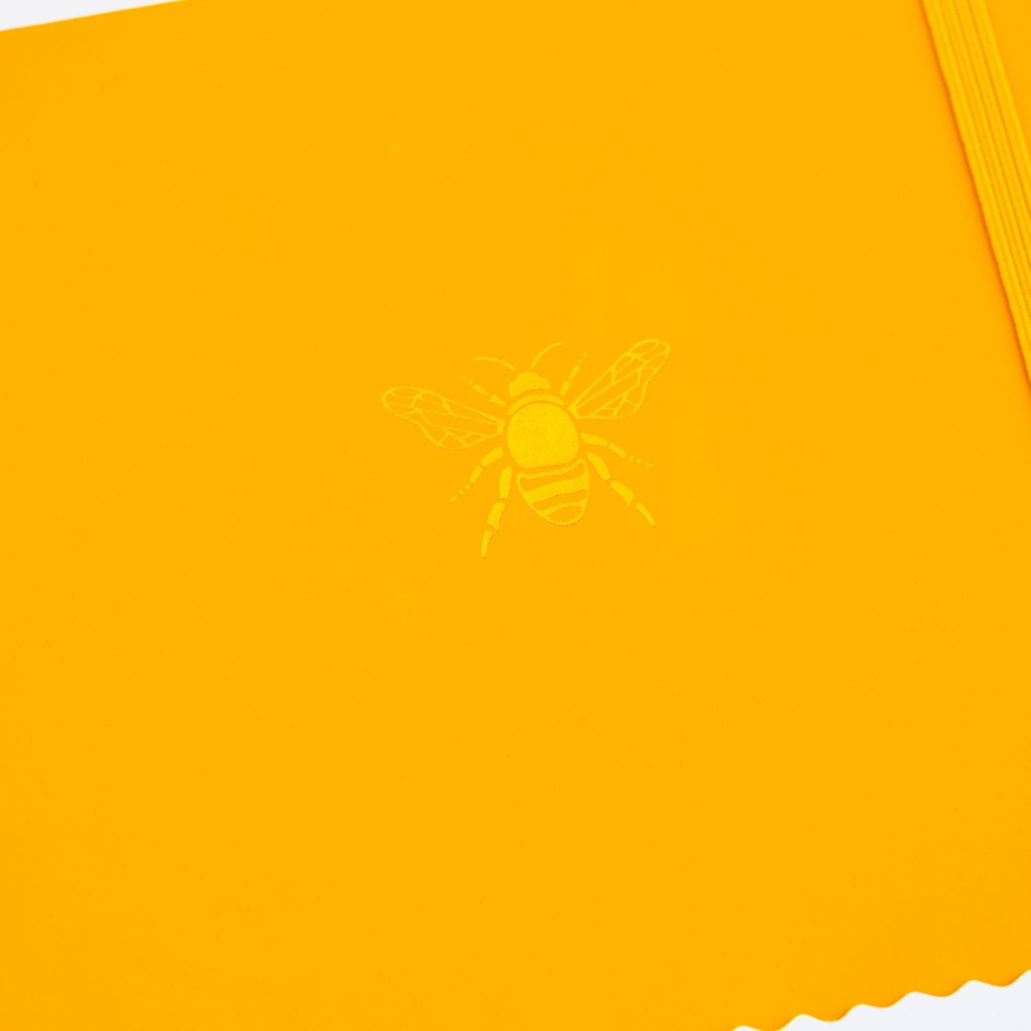 Yop & Tom - A5 Lined Journal - Bee - Sunshine Yellow-Notitieboek-DutchMills