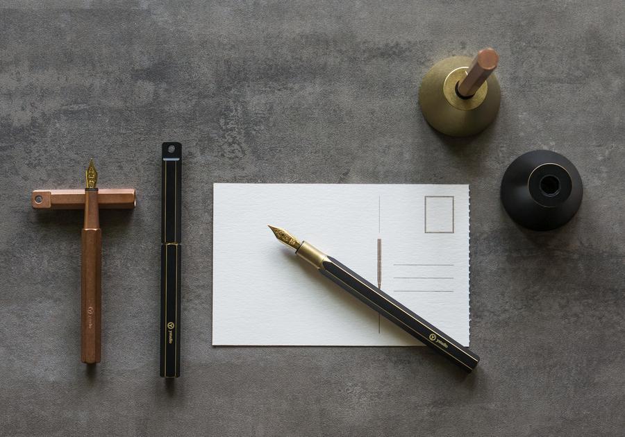 Ystudio - Desk Fountain Pen (Brassing)-Vulpen-DutchMills