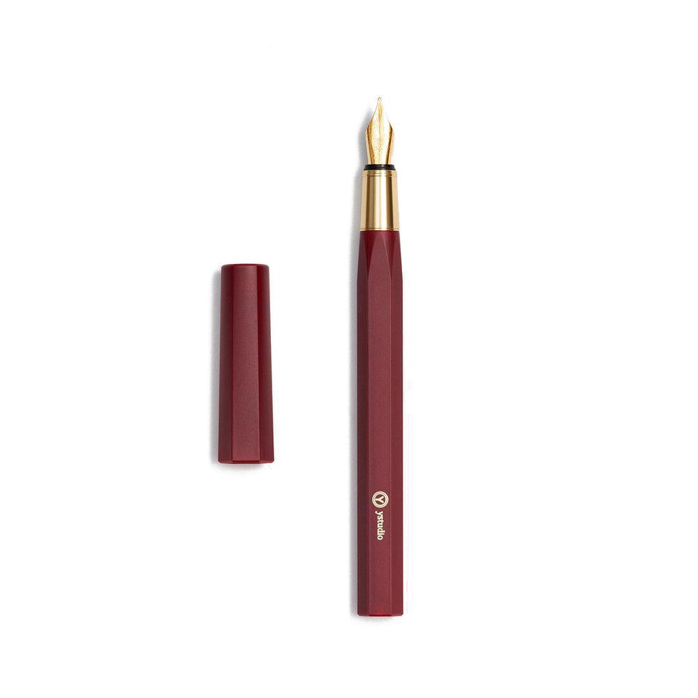 Ystudio - Resin Fountain Pen (Red)-Vulpen-DutchMills
