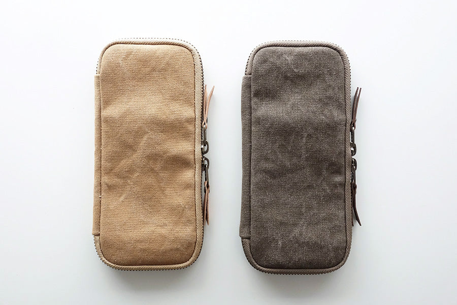 Yuruliku - FLAT tool case 3 Pens - Brown-Etui-DutchMills