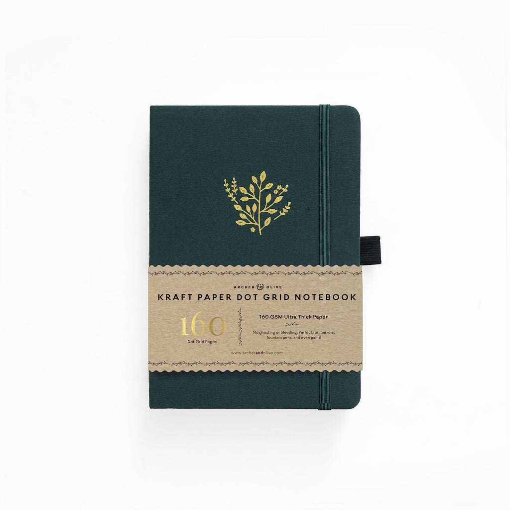 Archer & Olive Kraft paper notebook and Acrylographs
