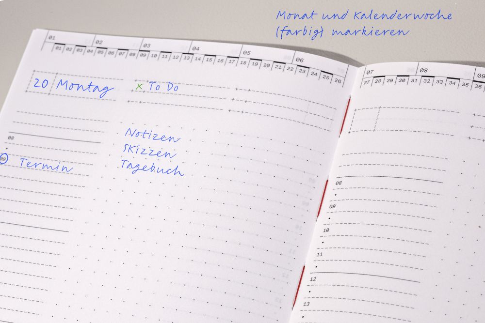 Roterfaden - Daily Calender - Quarterly