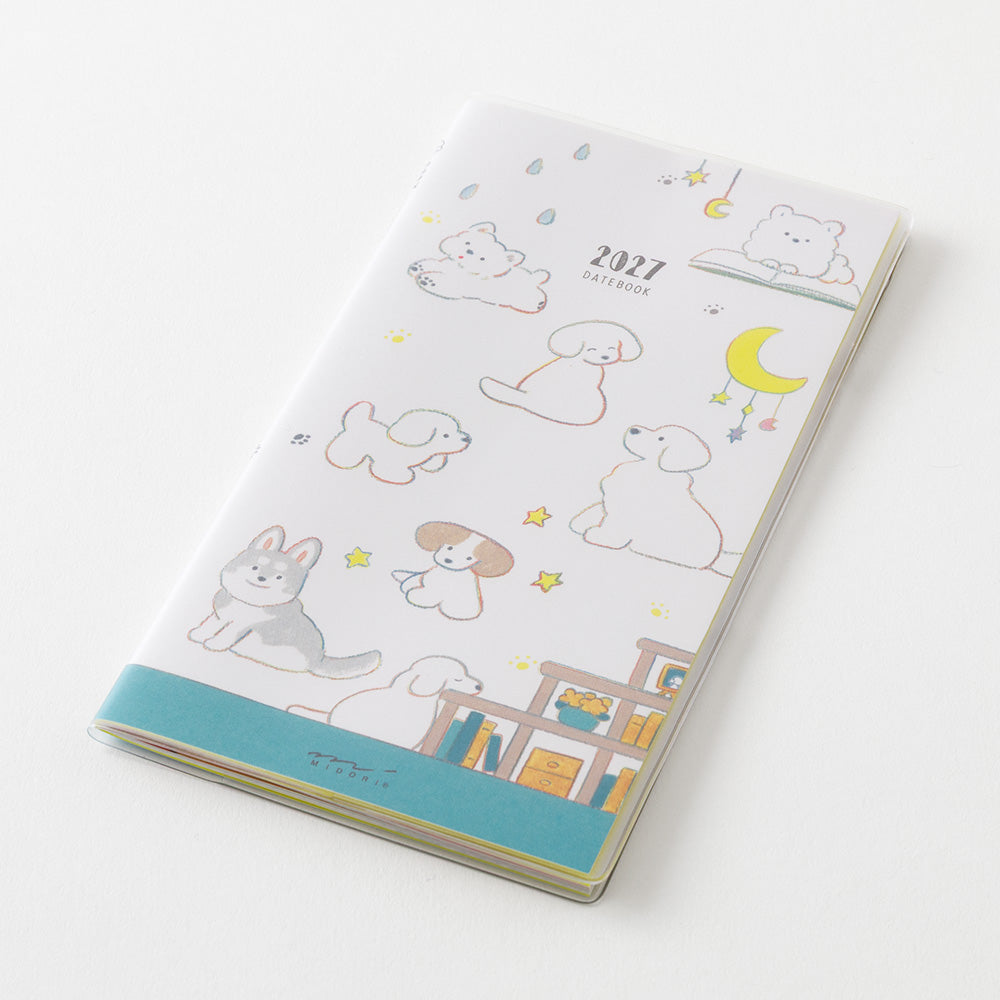 Midori - Pocket Diary Slim Dog 2027