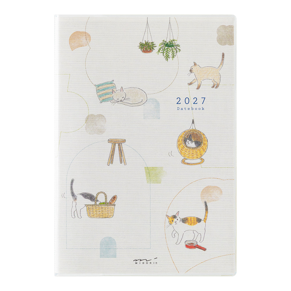 Midori - Pocket Diary B6 Cat 2027