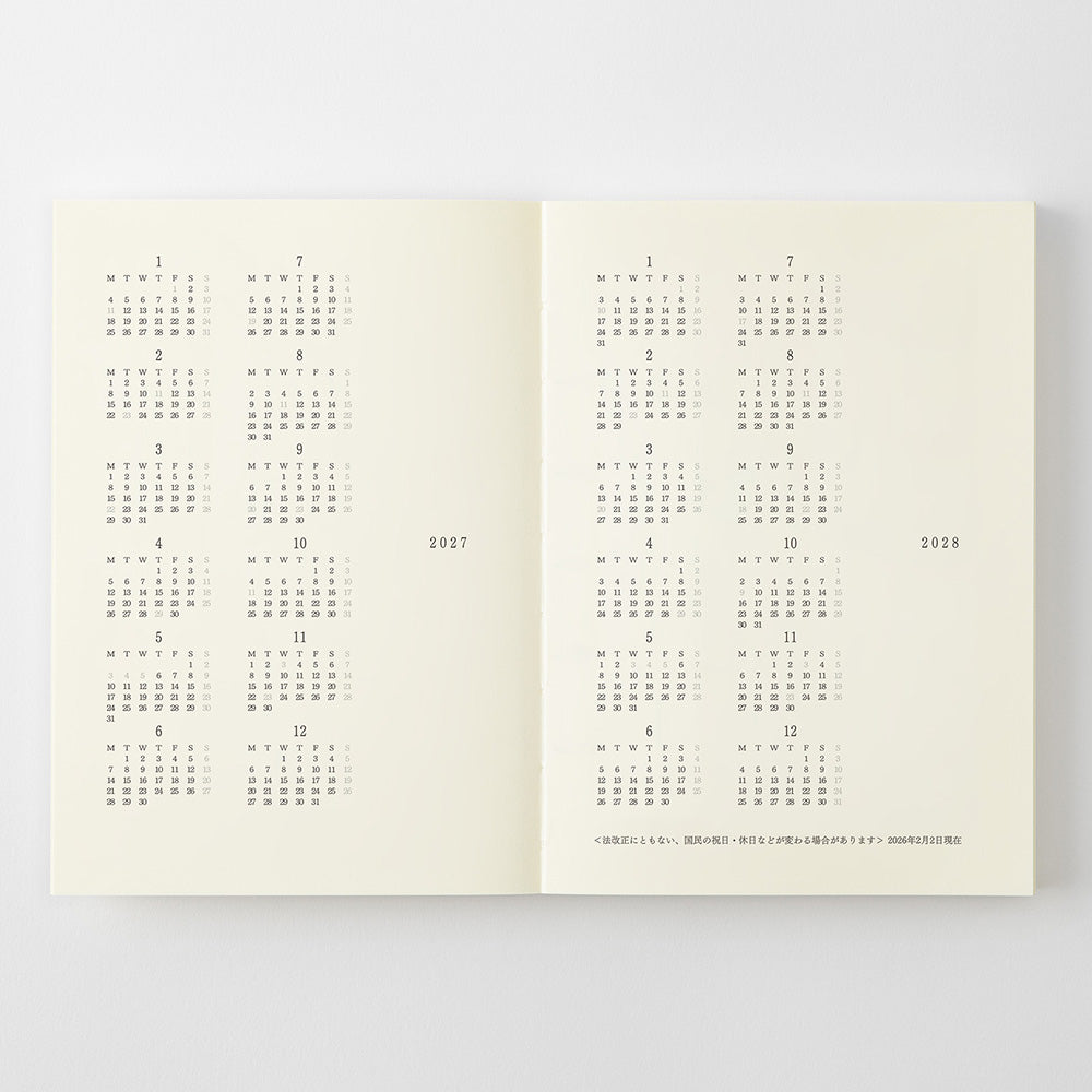 MD Product - MD Notebook Diary A6 2027
