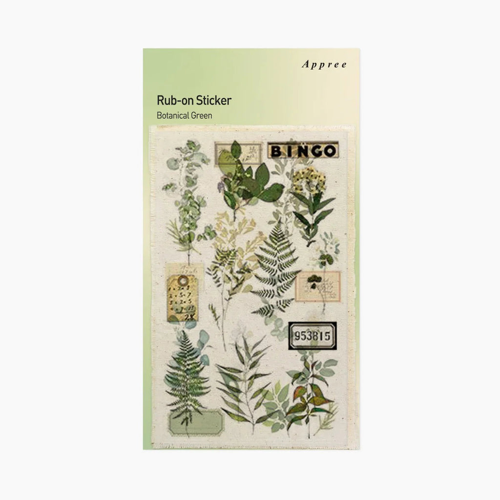 Appree - Rub-on-Sticker - Botanical Green-Sticker-DutchMills