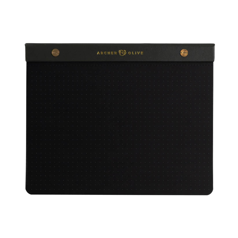 Archer & Olive - A5 Dot Grid Notepad Black-Notitieblok-DutchMills