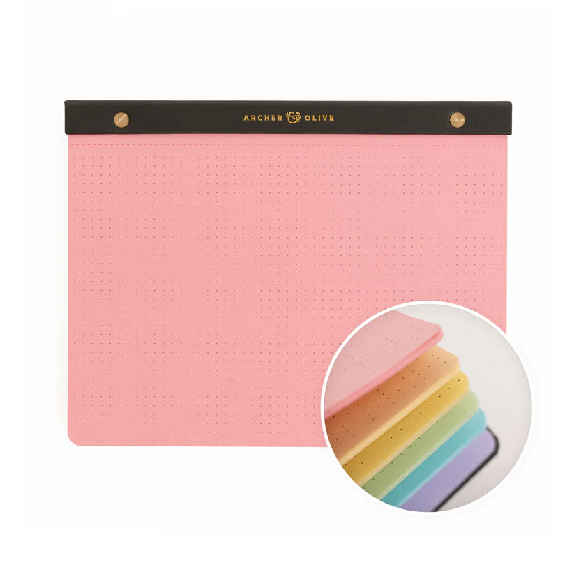 Archer & Olive - A5 Dot Grid Notepad Pastel-Notitieblok-DutchMills