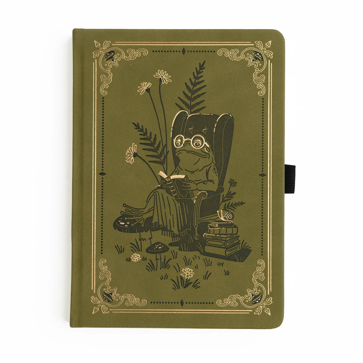 Archer & Olive - A5 Literary Frog Dot Grid Notebook-Notitieboek-DutchMills