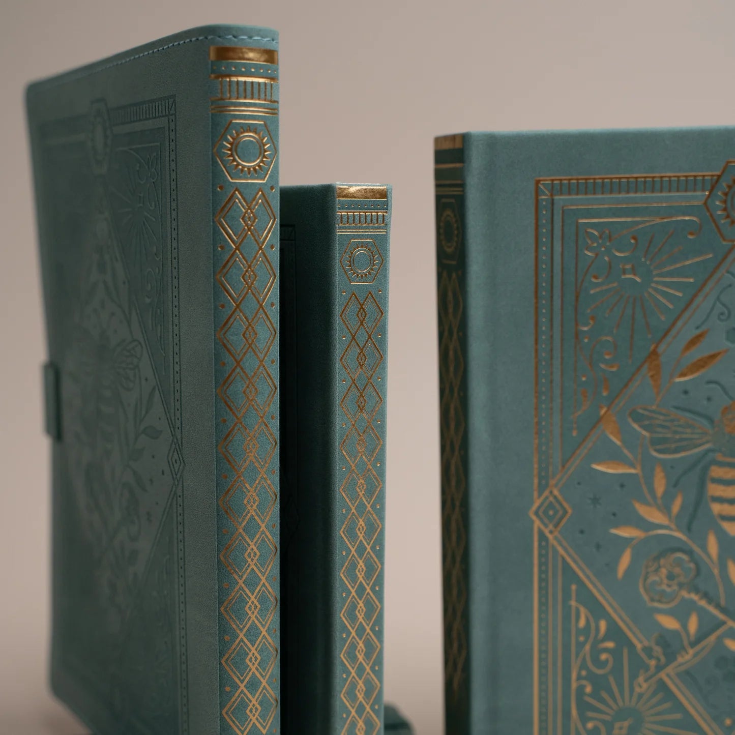 Archer & Olive - A5 Keeper of the Bees in Soft Teal Dot Grid Notebook-Notitieboek-DutchMills