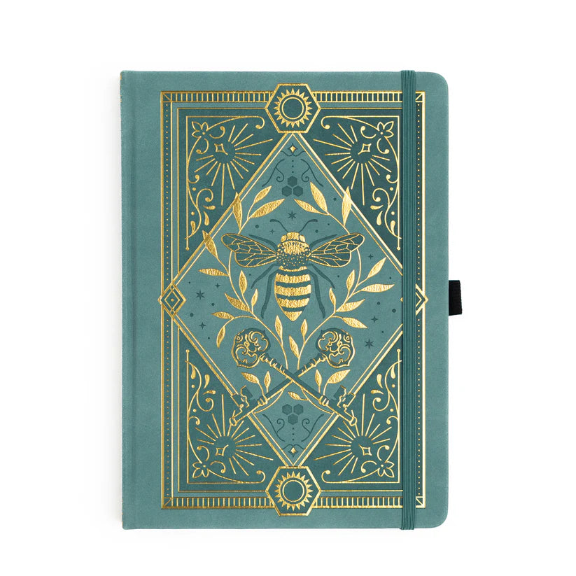 Archer & Olive - B5 Keeper of the Bees in Soft Teal Dot Grid Notebook-Notitieboek-DutchMills