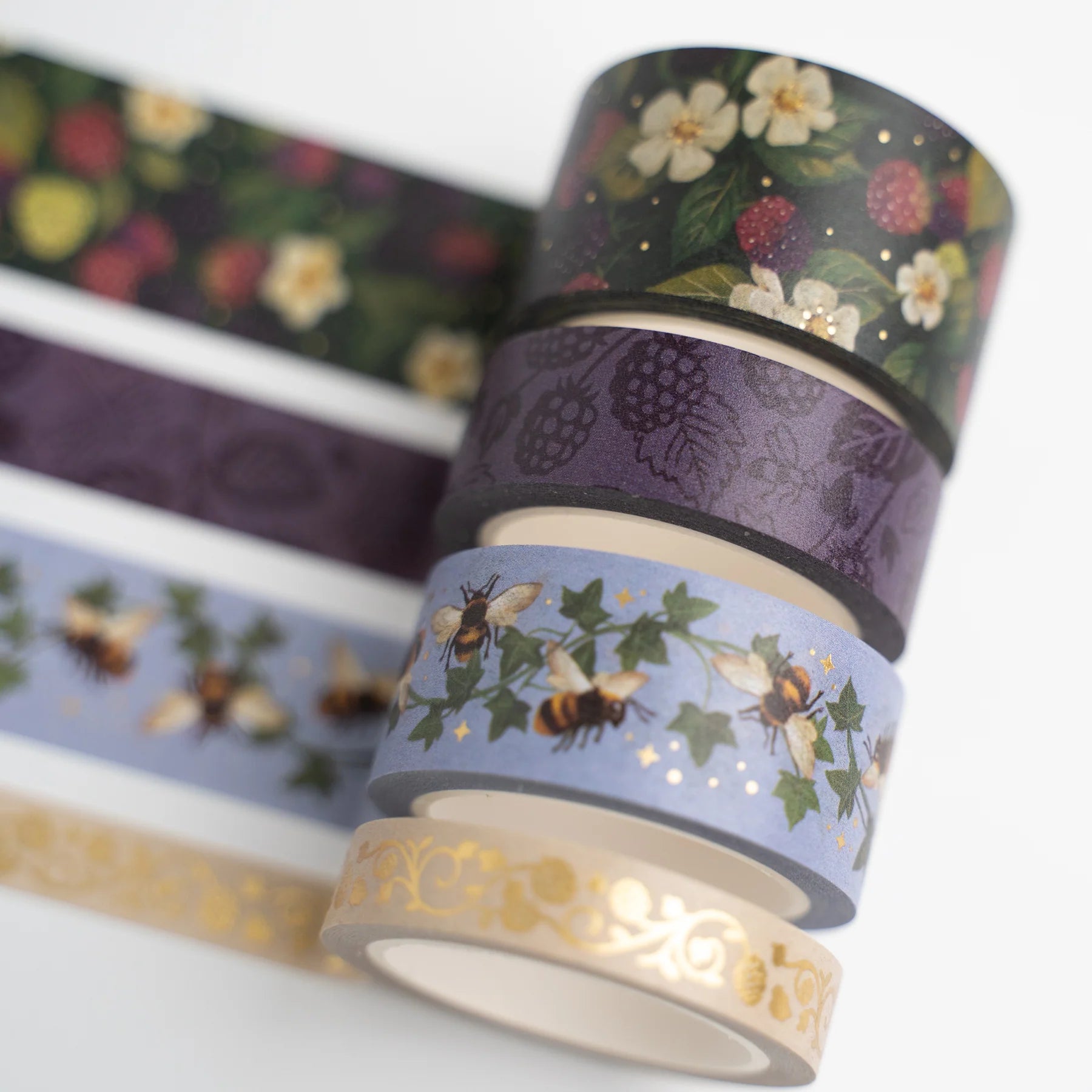Archer & Olive - Berries & Vines Washi Tape Set-Maskingtape-DutchMills
