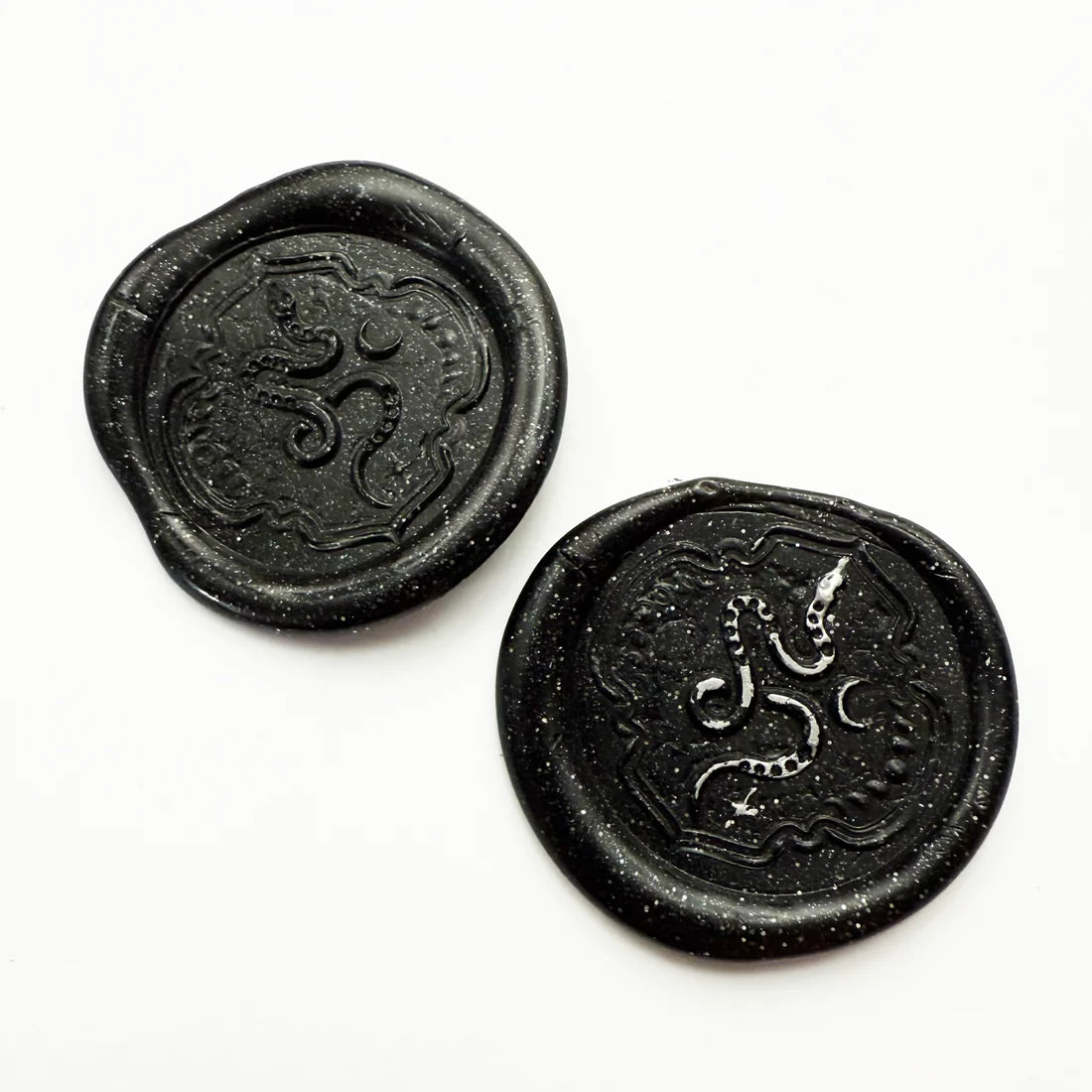 Archer & Olive - Black Sparkles Wax Seal Beads-Wax-DutchMills
