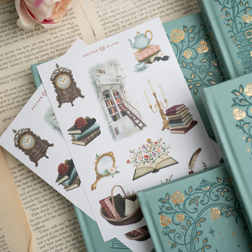 Archer & Olive - Books of Beauty Sticker Set-Sticker-DutchMills