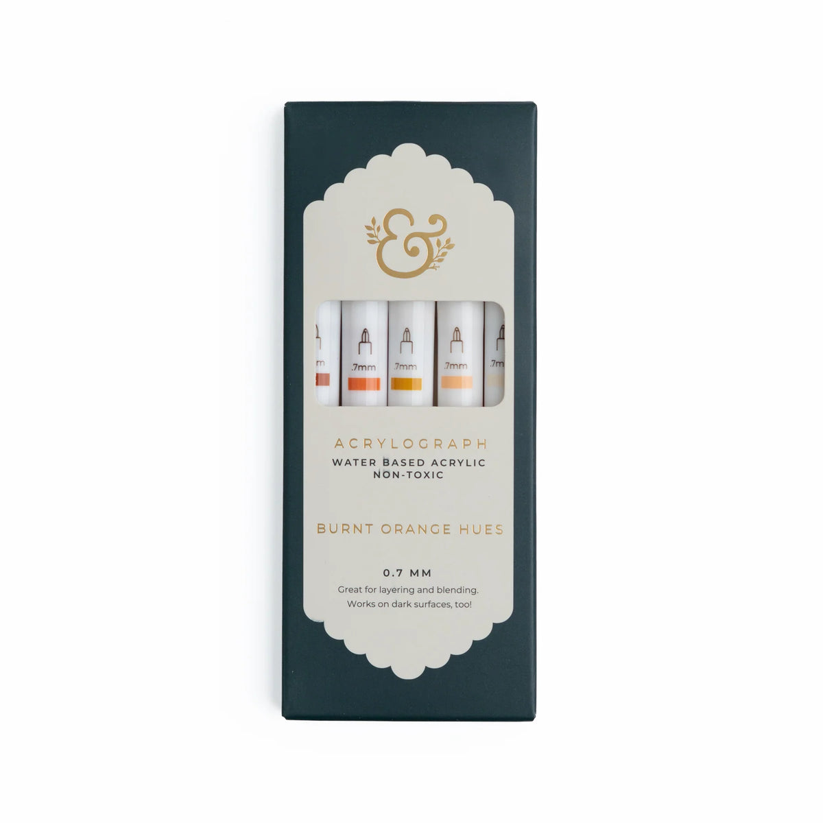 Archer & Olive - Burnt Orange Hues Sets of 5 - Acrylograph-Stift-DutchMills