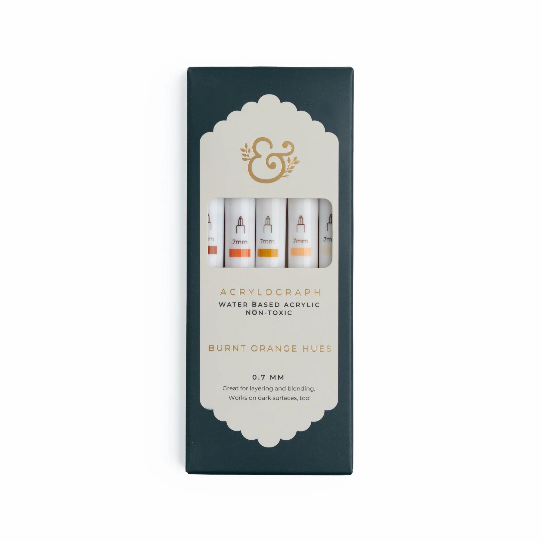 Archer & Olive - Burnt Orange Hues Sets of 5 - Acrylograph-Stift-DutchMills
