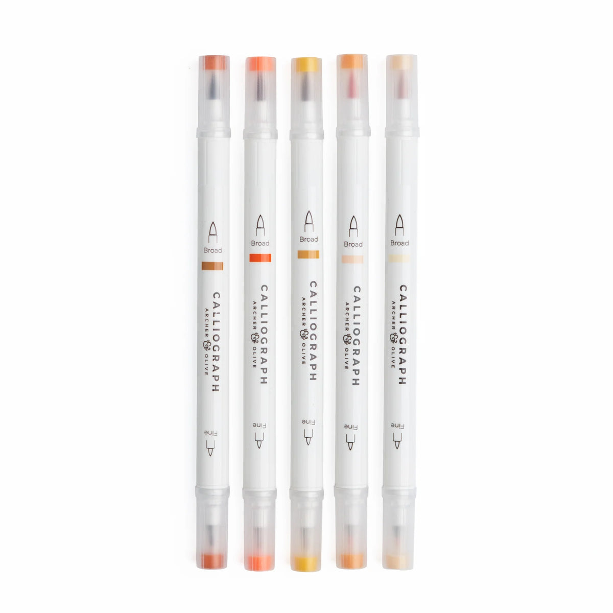 Archer & Olive - Burnt Orange Hues Sets of 5 - Acrylograph-Stift-DutchMills