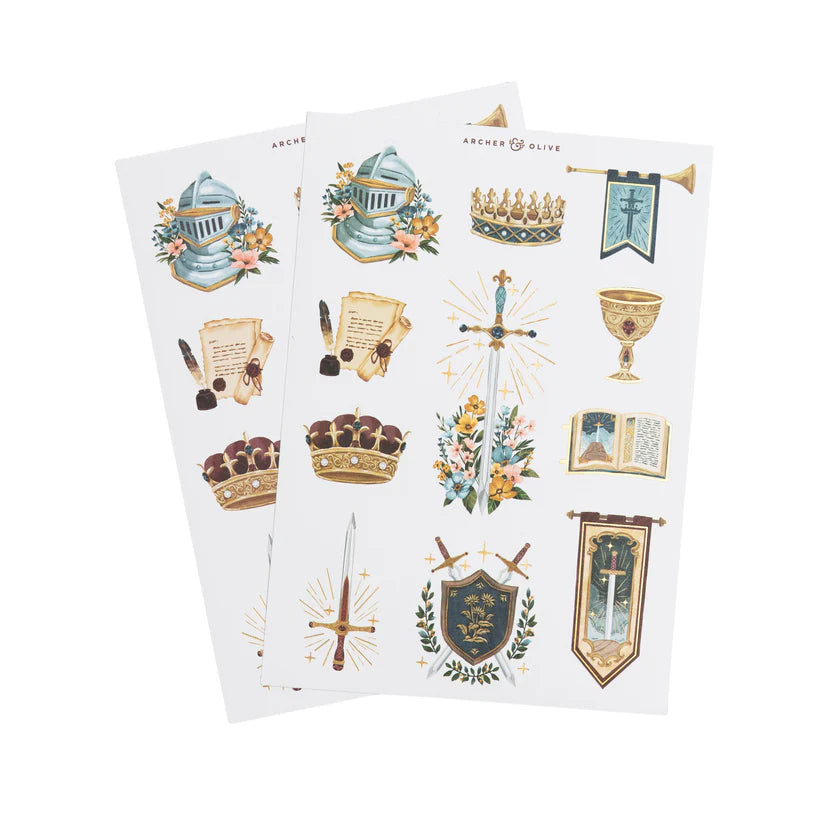 Archer & Olive - Knight's Sword Sticker Set-Sticker-DutchMills