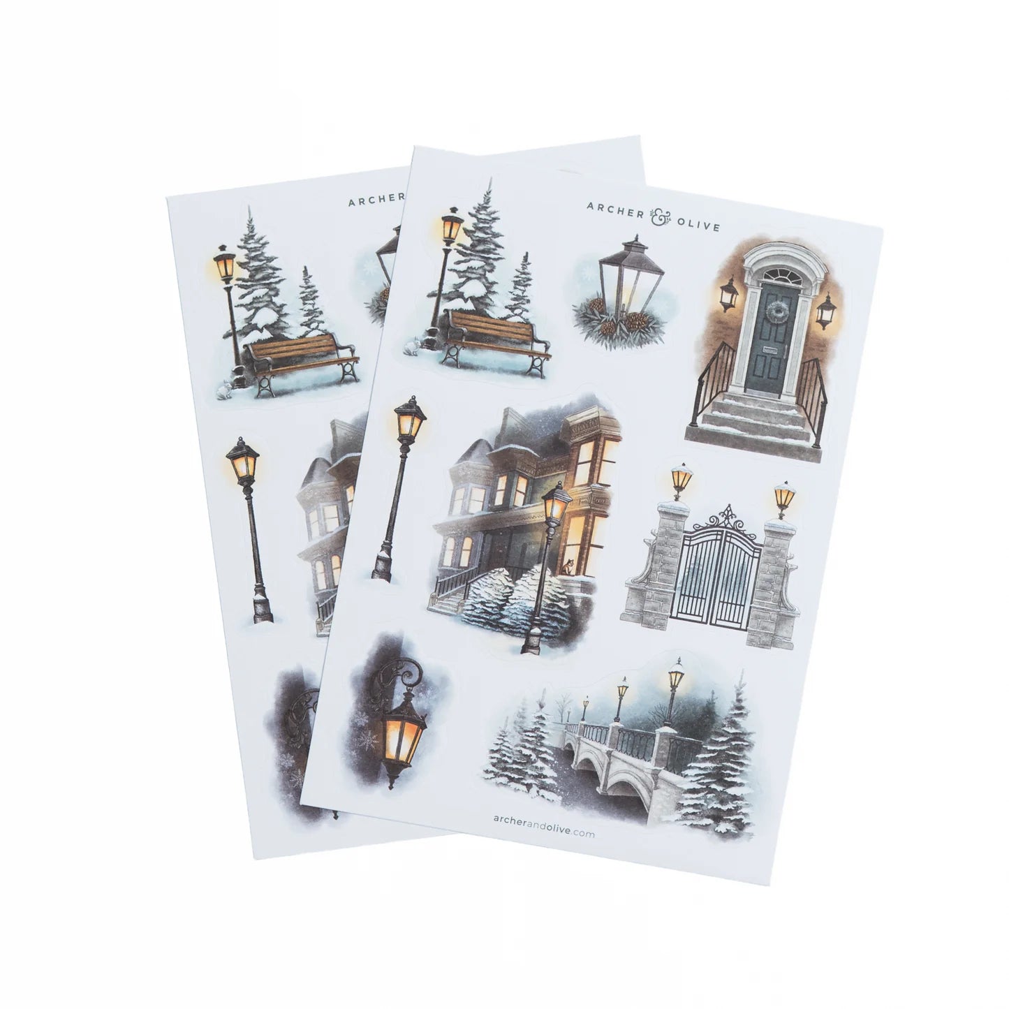 Archer & Olive - Lamp Post Sticker Set-Sticker-DutchMills