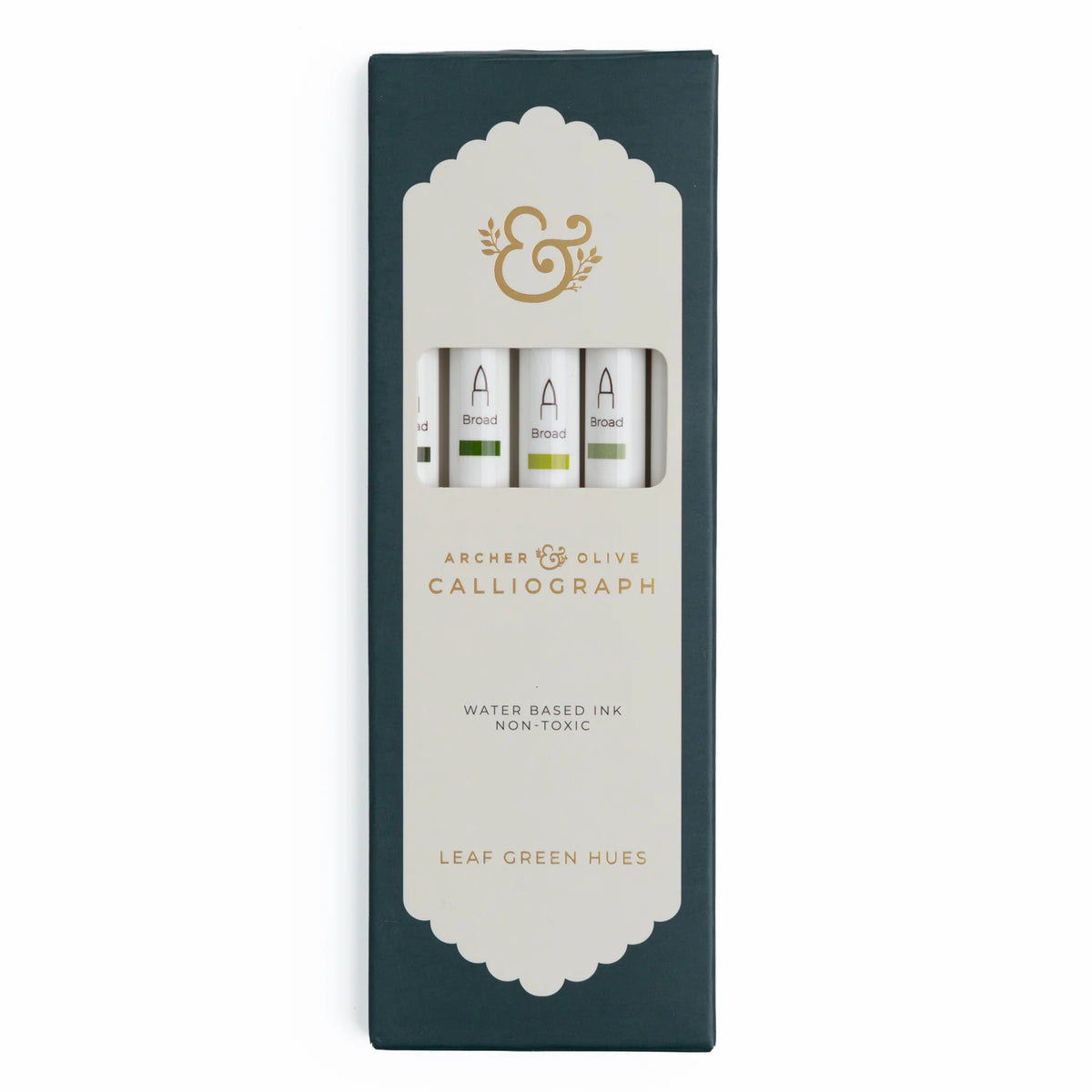 Archer & Olive - Leaf Green Hues Sets of 5 - Caliograph-Stift-DutchMills