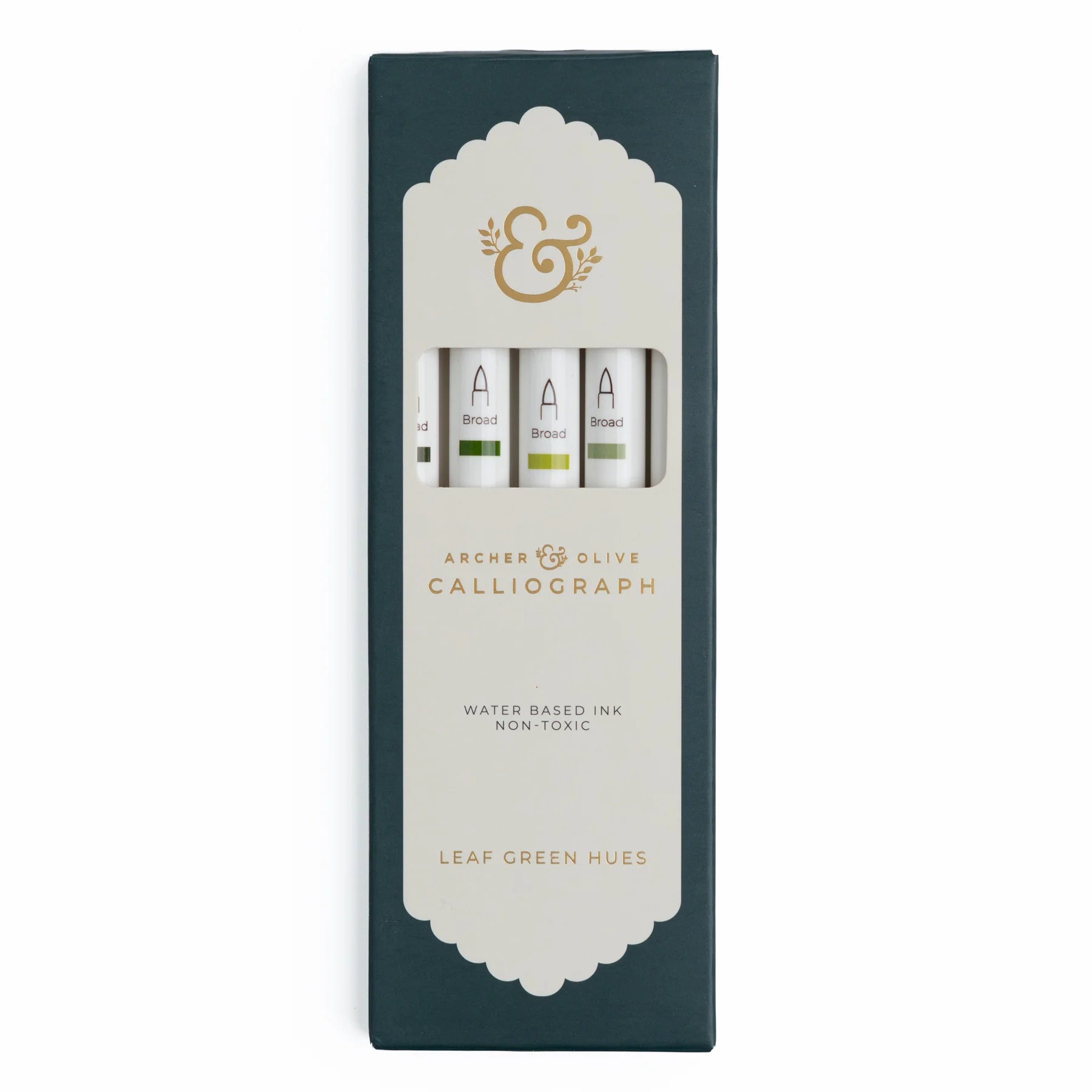 Archer & Olive - Leaf Green Hues Sets of 5 - Caliograph-Stift-DutchMills