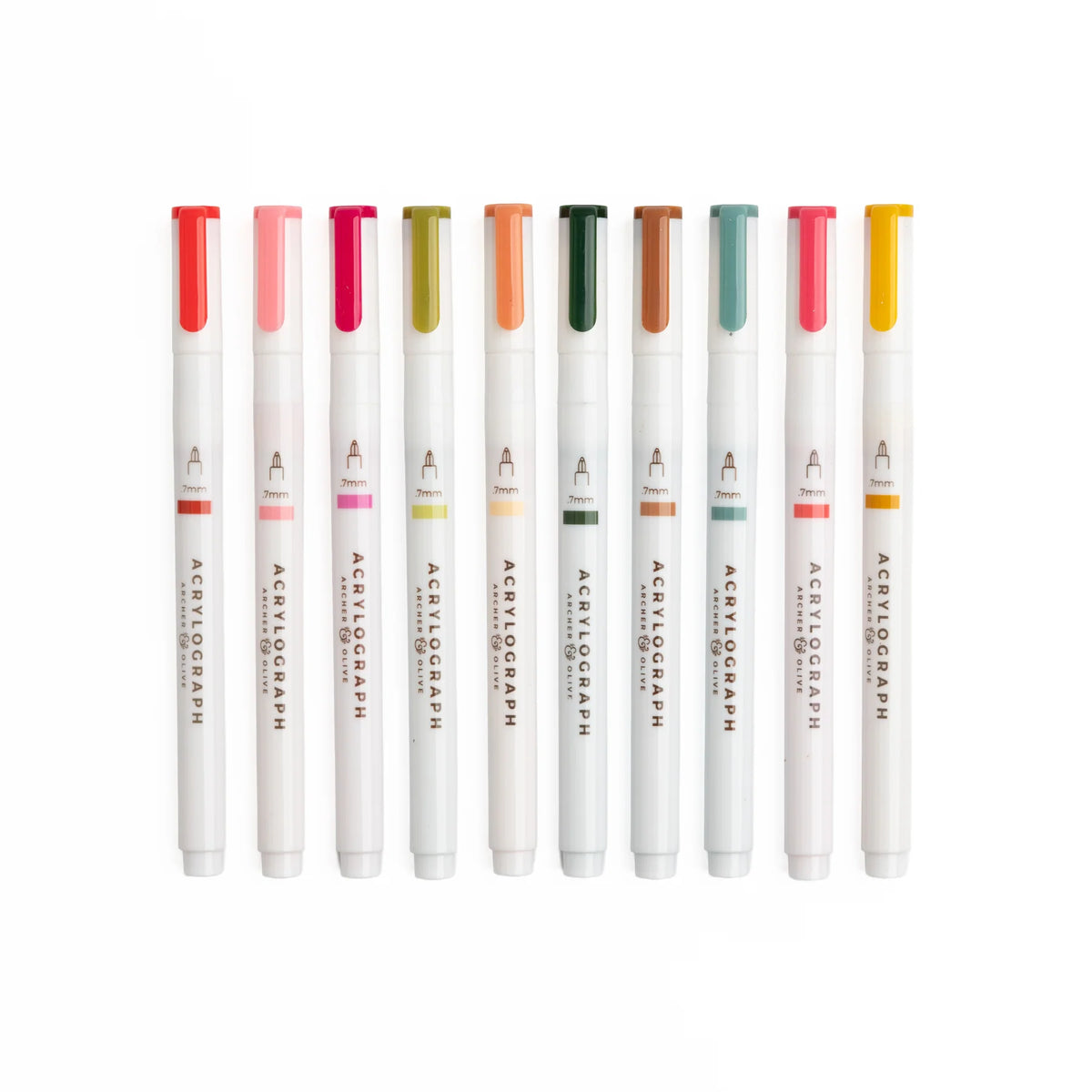 Archer & Olive - Meadow & Vine Acrylograph Pens 10 pack-Stift-DutchMills
