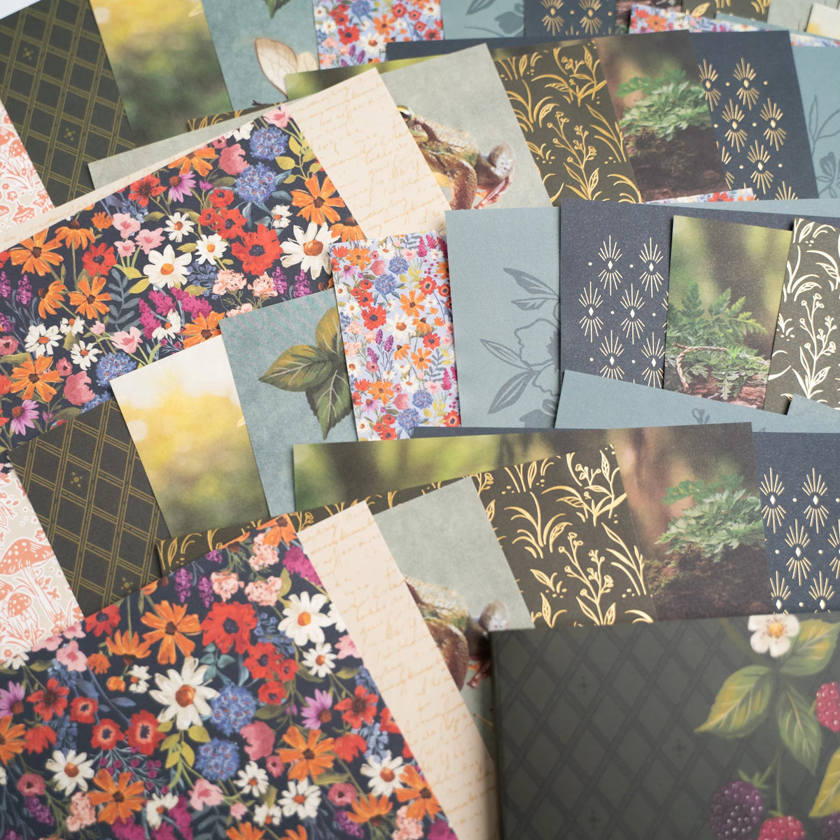 Archer & Olive - Meadow & Vine Collage Paper Pad-Sticker-DutchMills