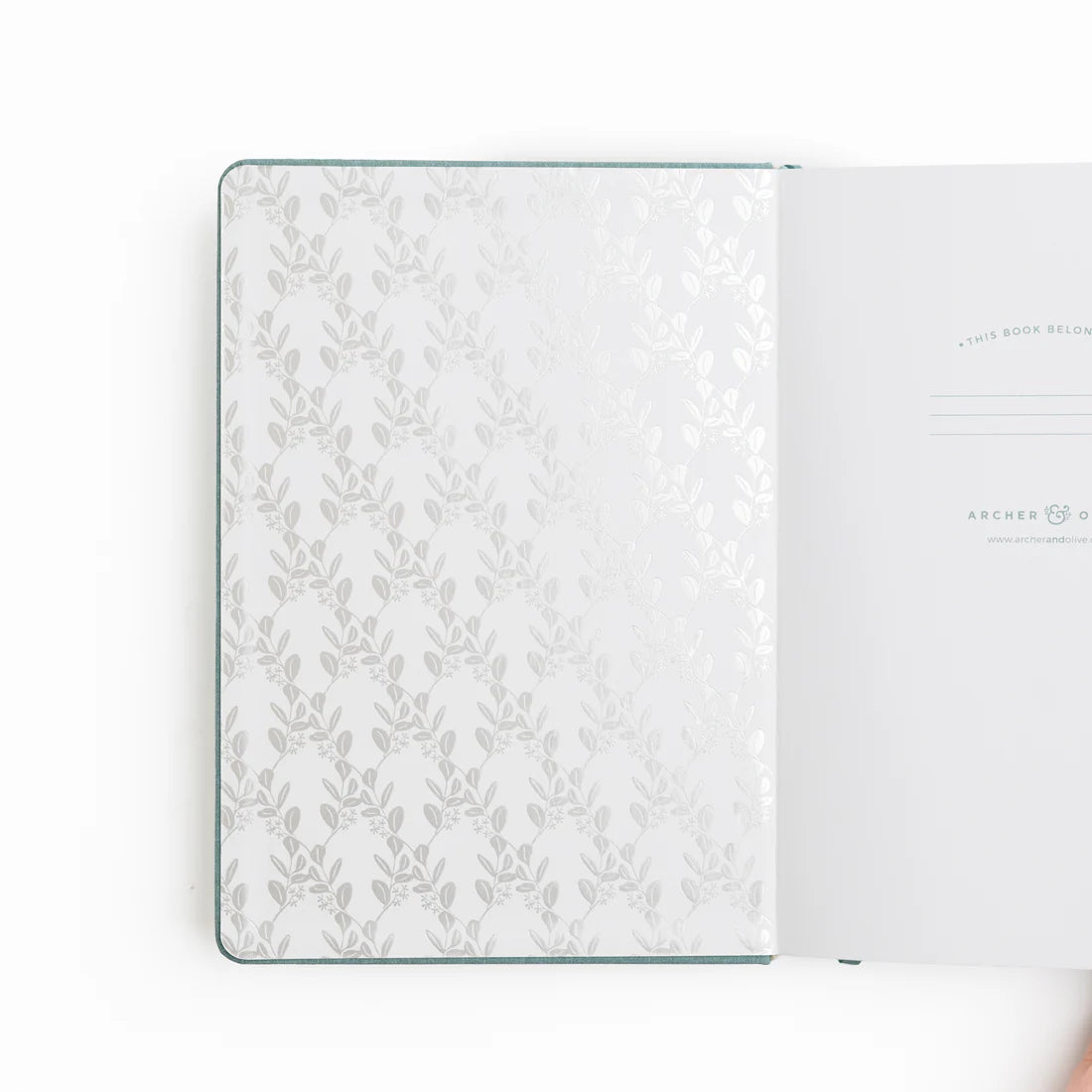 Archer & Olive - Square Eucalyptus: Dot Grid Notebook-Notitieboek-DutchMills