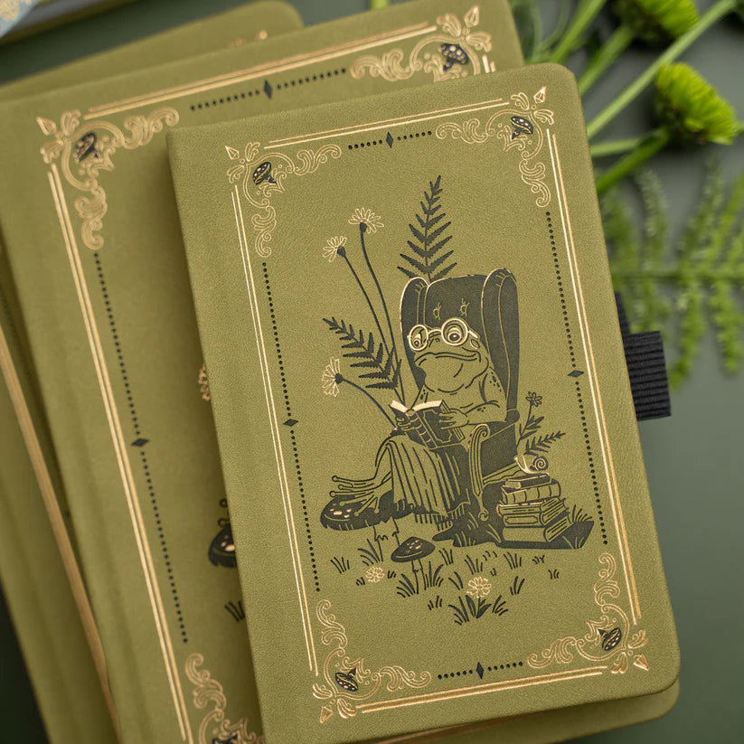 Archer & Olive - Square Literary Frog Dot Grid Notebook-Notitieboek-DutchMills