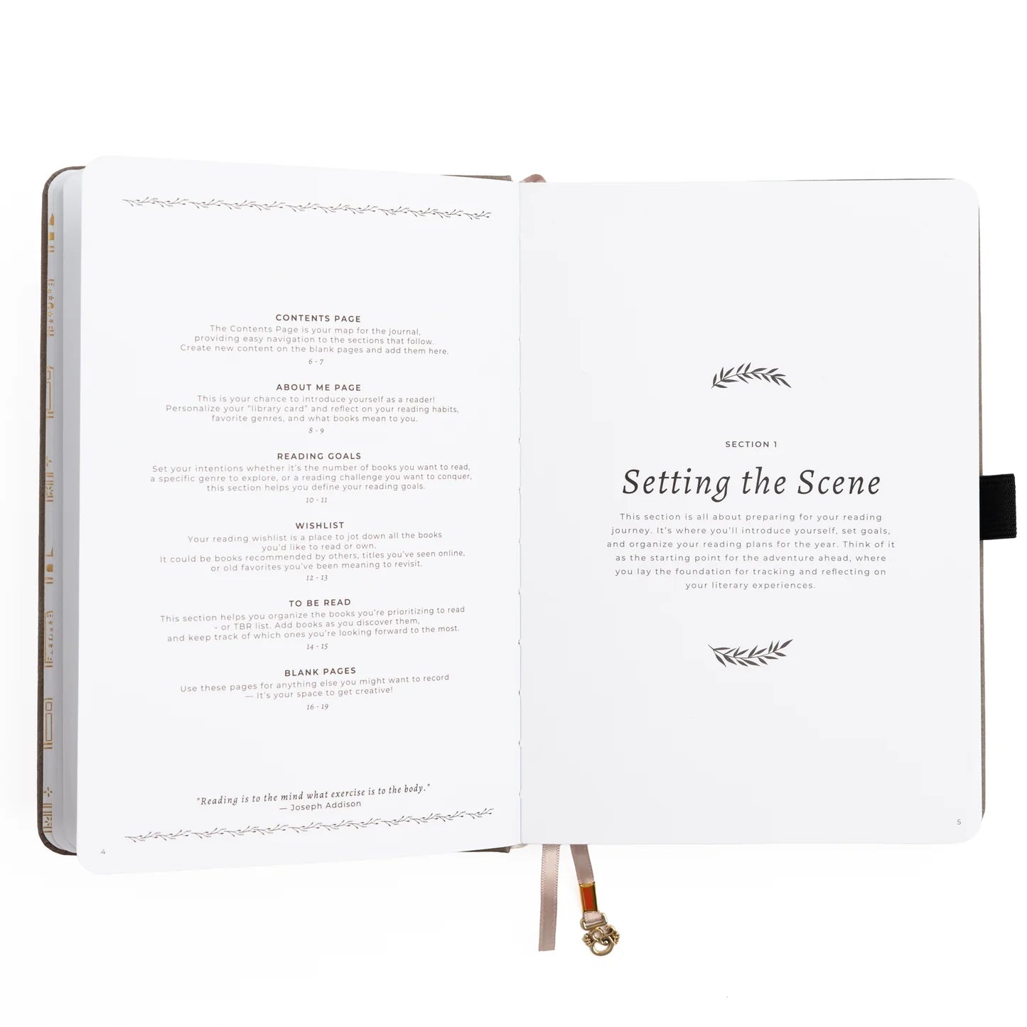 Archer & Olive - Square Reading Journal - Vintage in Lilac-Notitieboek-DutchMills