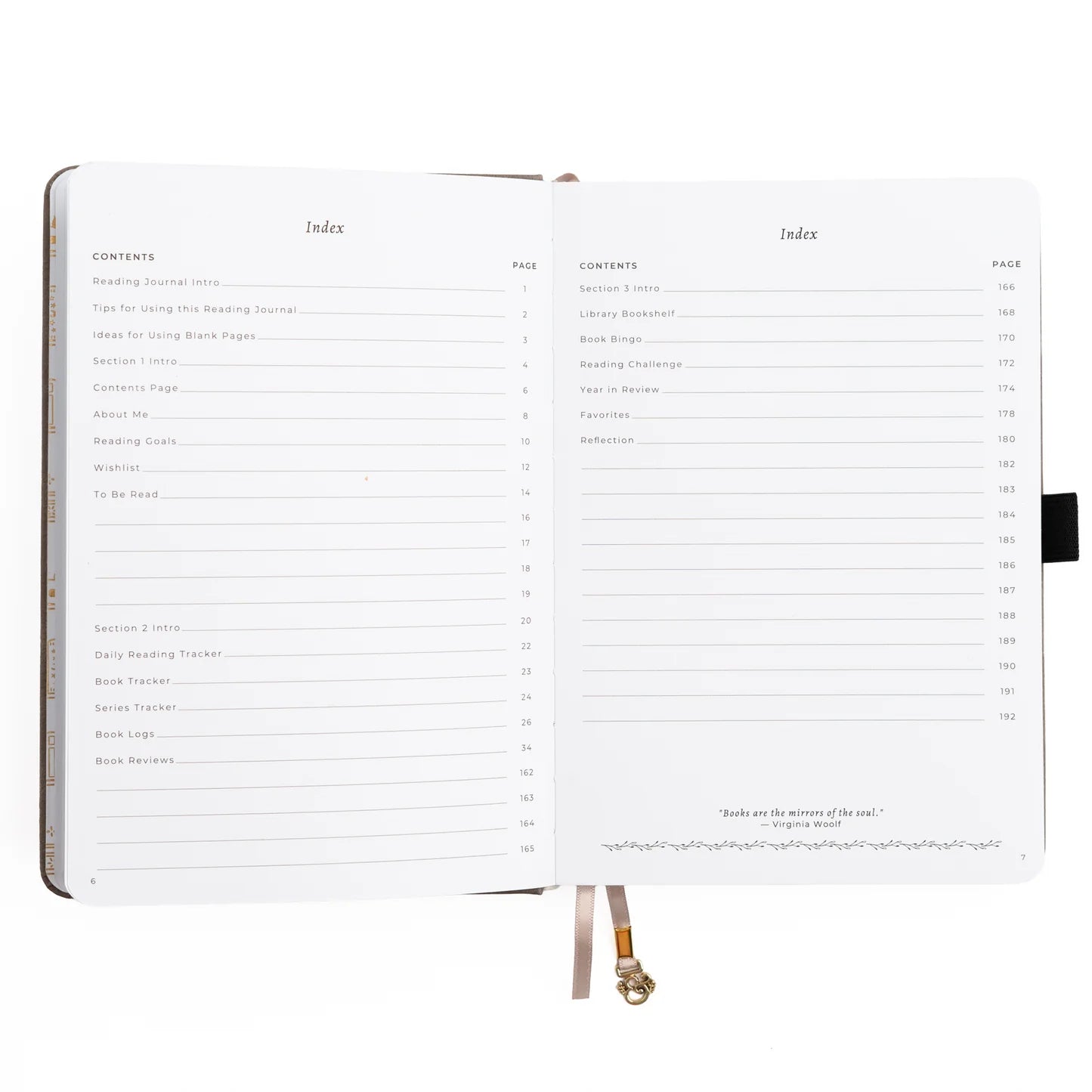 Archer & Olive - Square Reading Journal - Vintage in Lilac-Notitieboek-DutchMills