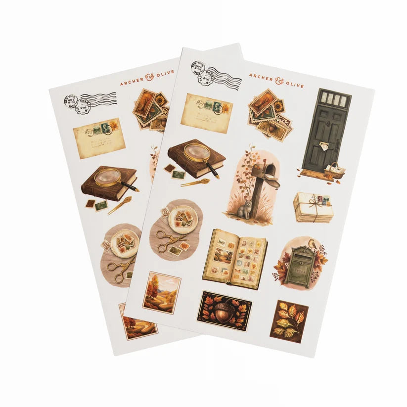 Archer & Olive - The Stamp Collector Sticker Set-Sticker-DutchMills