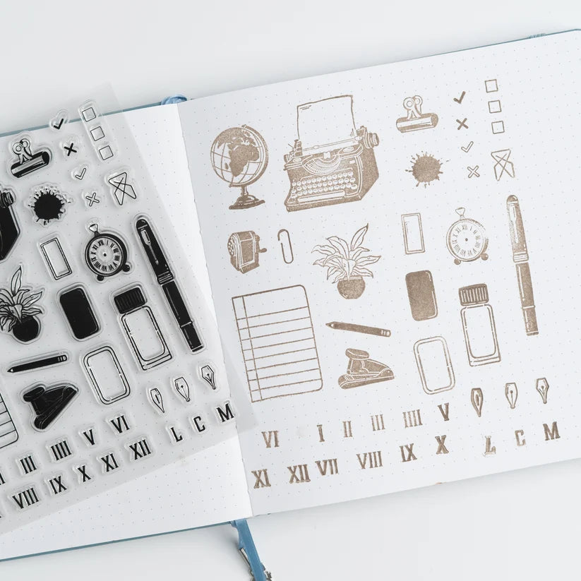 Archer & Olive - The Writer's Desk Acrylic Stamp Set-Stempel-DutchMills