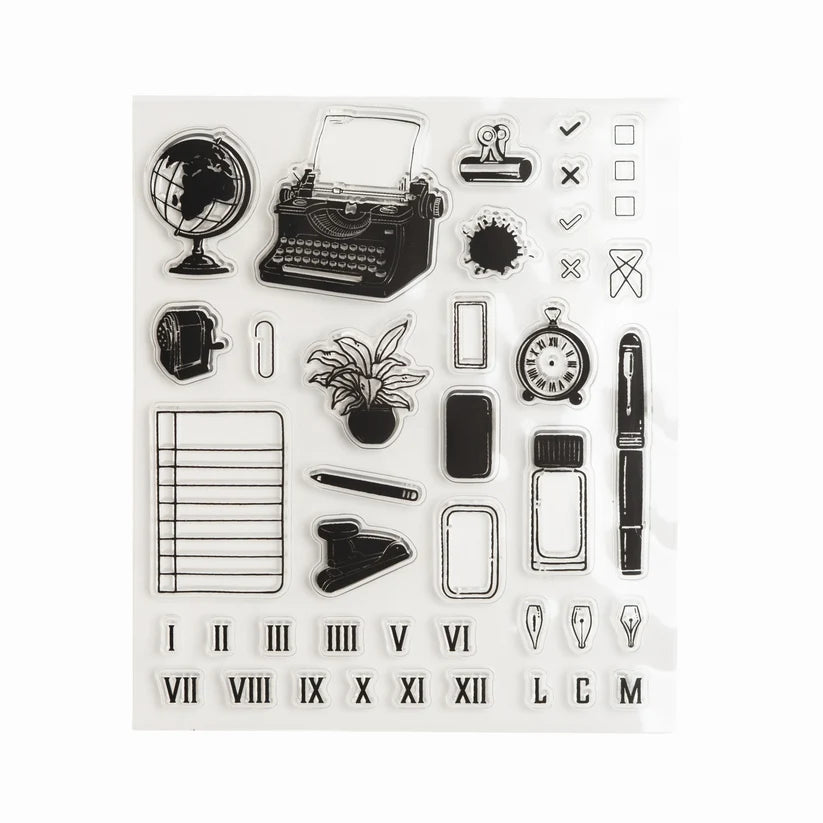 Archer & Olive - The Writer's Desk Acrylic Stamp Set-Stempel-DutchMills