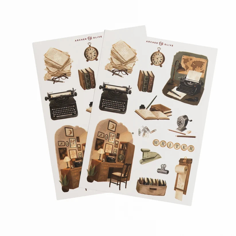 Archer & Olive - The Writer's Desk Sticker Set-Sticker-DutchMills