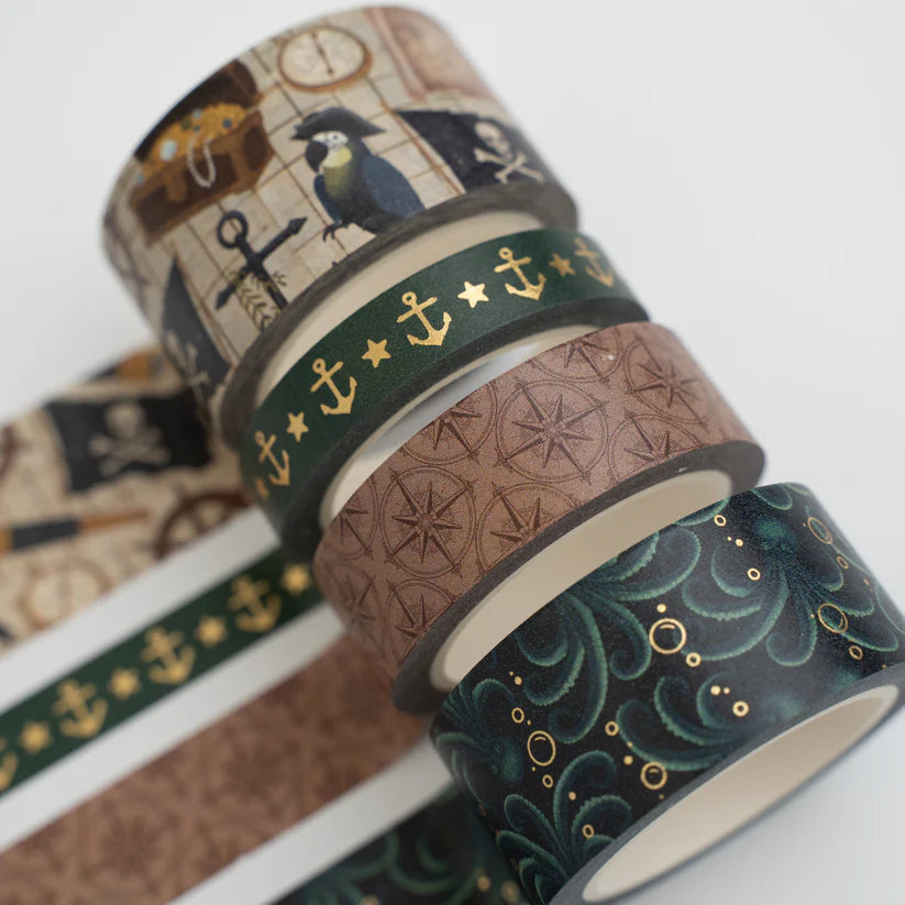 Archer & Olive - Treasure Map Washi Tape Set-Maskingtape-DutchMills