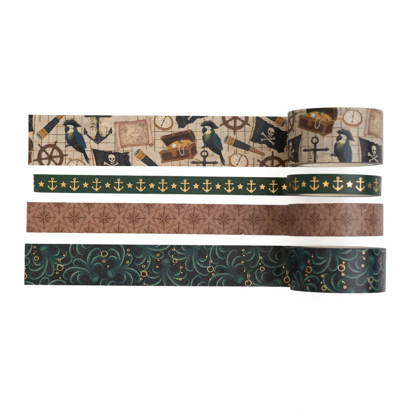 Archer & Olive - Treasure Map Washi Tape Set-Maskingtape-DutchMills