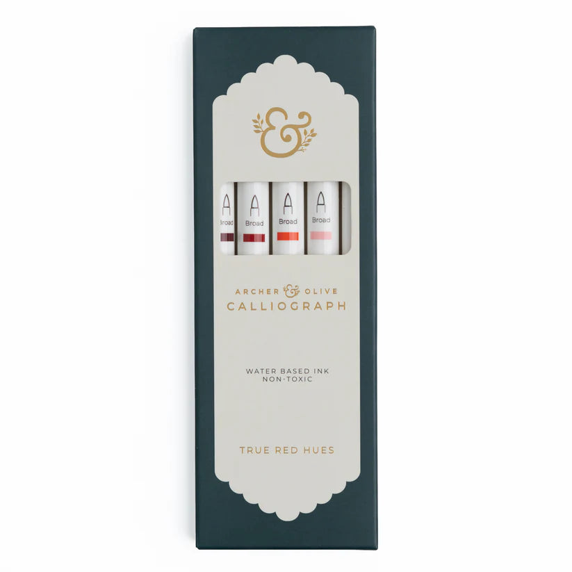 Archer & Olive - True Red Hues Sets of 5 - Calliograph-Stift-DutchMills