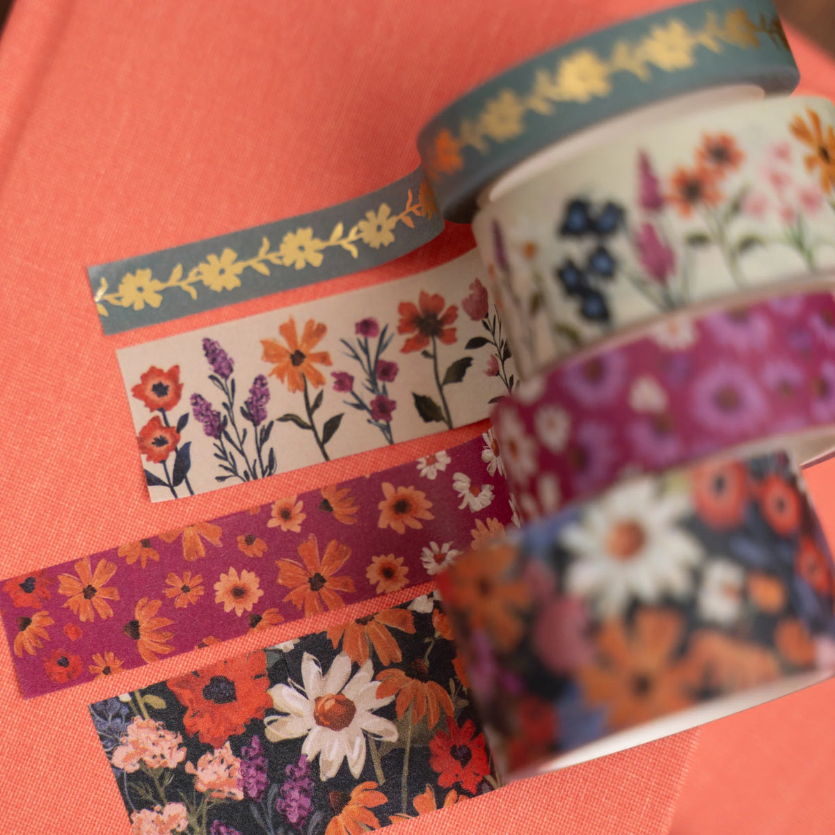 Archer & Olive - Wildflowers Washi Tape Set-Maskingtape-DutchMills