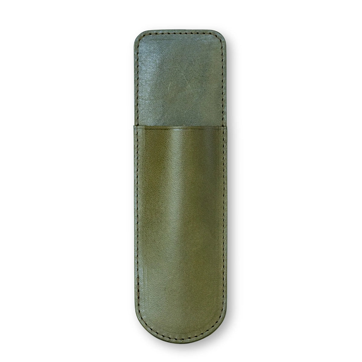 Atelier Phileas - Kumano Leather Pen Holster (Green/One Pen)-Penholder-DutchMills