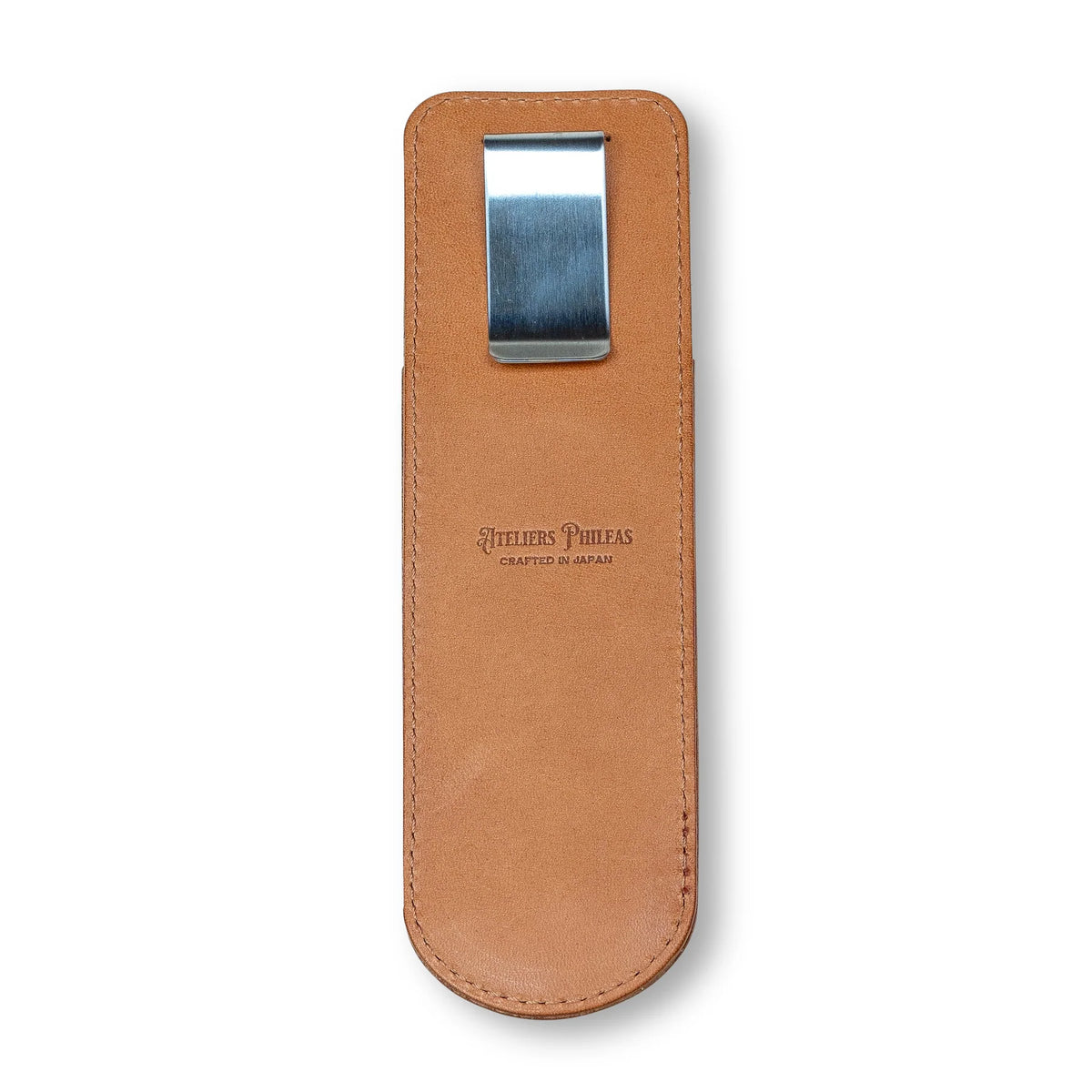 Atelier Phileas - Kumano Leather Pen Holster (Natural/One Pen)-Penholder-DutchMills