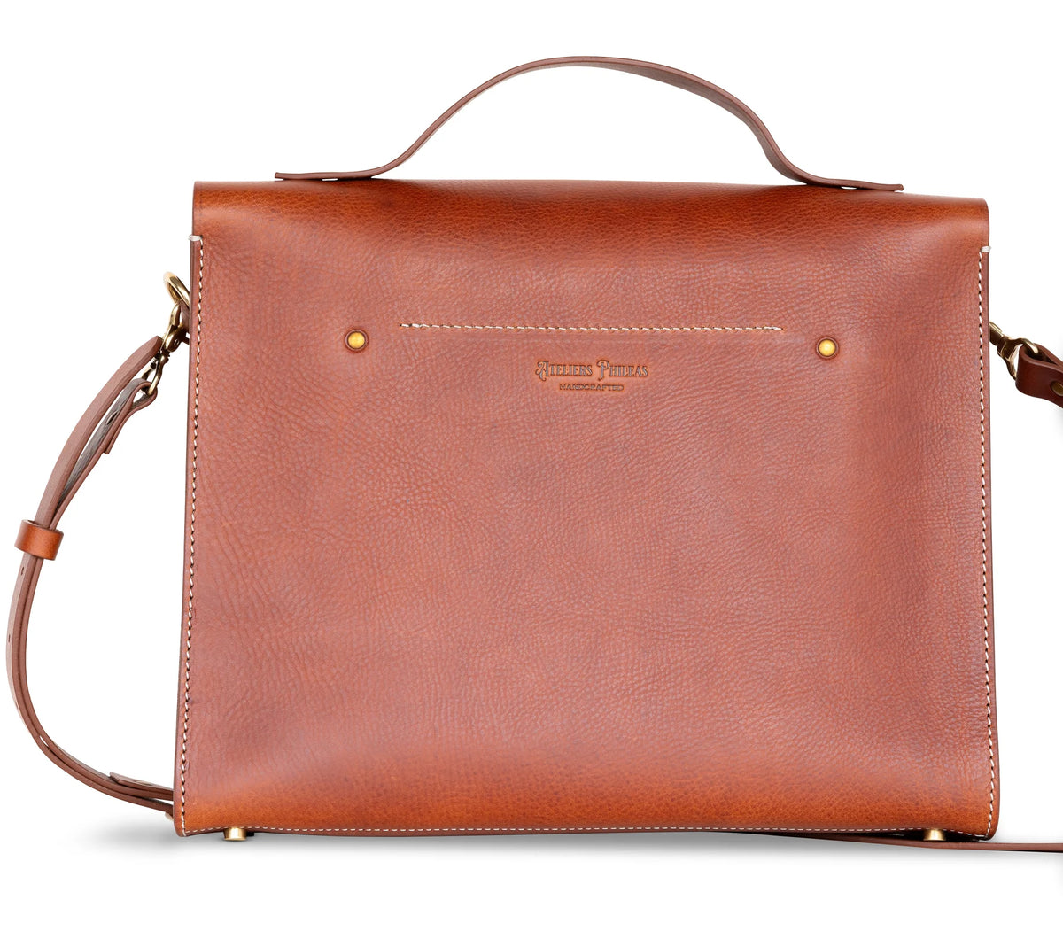Atelier Phileas - Passepartout PTT Satchel (chestnut)-Bag-DutchMills