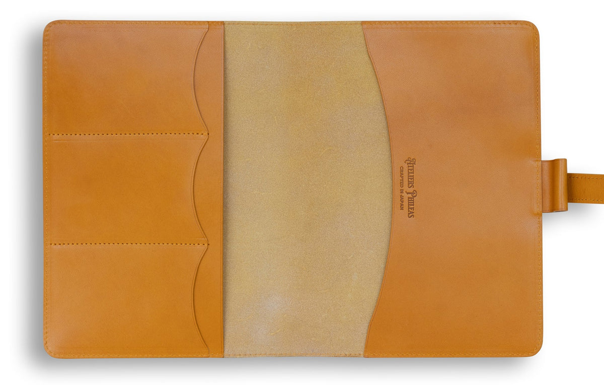 Atelier Phileas - Yokohama A5 Leather Notebook Cover - Mujstard-Cover-DutchMills